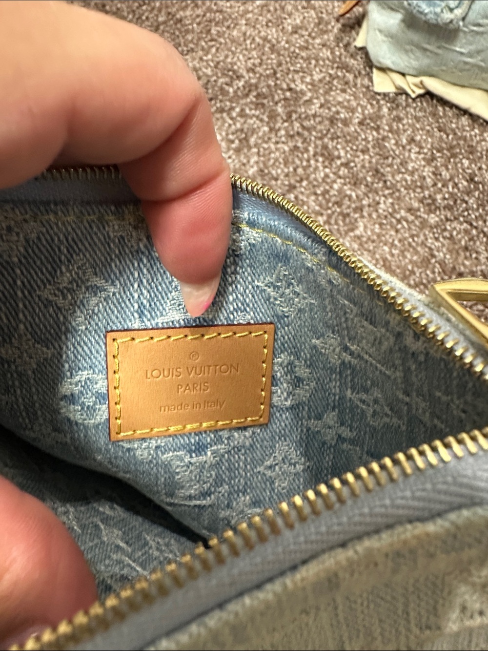 Louis Vuitton carryall pm denim - Picture 3 of 9